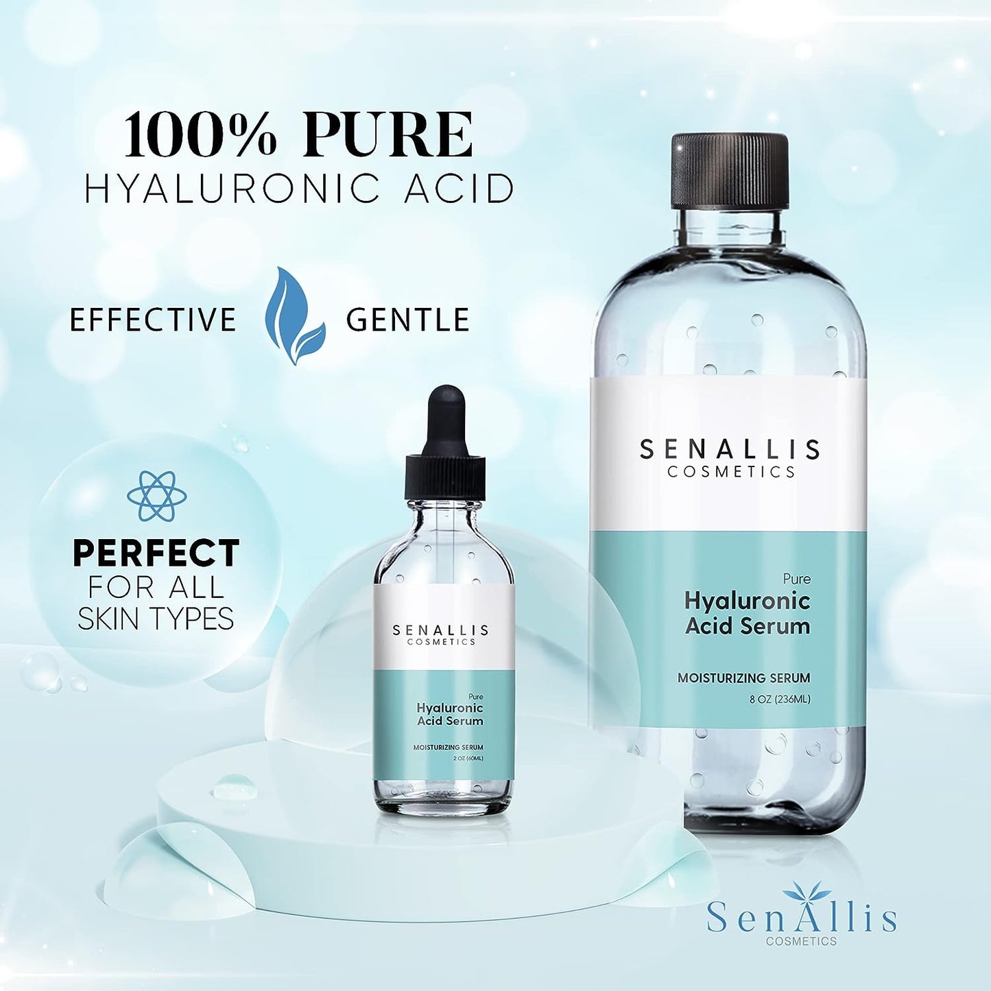 Hyaluronic Acid Serum 8 fl oz And 2 fl oz